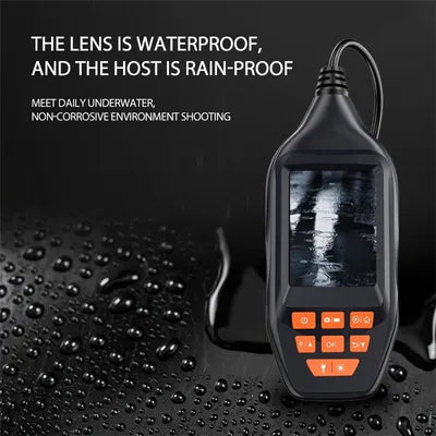 Hard Wire 5.5mm Dual Lens HD 1080P Industrial Endoscope 3-inch Screen Borescope 8+1 LED Waterproof Inspection Camera