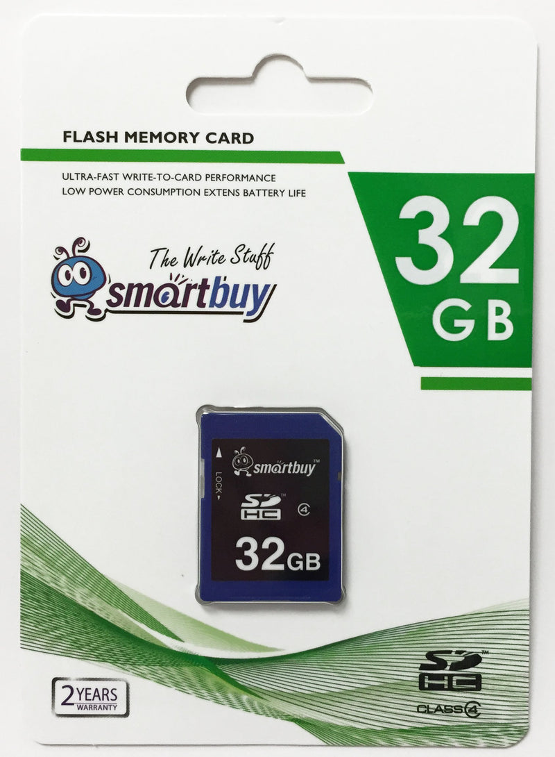 Smartbuy 32GB SDHC Class 4 Flash Memory Card SD HC Secure Digital C4 32G Fast Speed for Camera