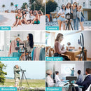 71" Camera & Phone Tripod with Remote – Lightweight & Portable