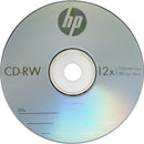25PK HP CD-RW Logo 4x-12x Rewritable blank discs 700MB