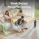 GRIDR Tower Fan FTS006R Bladeless 13" 3 Speeds, 12hr Timer, Child Lock, Etc.