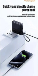 Letscom Power Bank w/LCD Display, Charging Cords, Tassel, Etc. - BLACK
