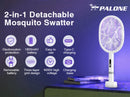 Electric Fly Swatter Rechargeable Bug Zapper Racket, Handheld and Auto Zap Mode