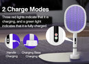 Electric Fly Swatter Rechargeable Bug Zapper Racket, Handheld and Auto Zap Mode