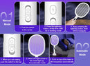Electric Fly Swatter Rechargeable Bug Zapper Racket, Handheld and Auto Zap Mode