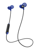 JLab Audio Metal Bluetooth Wireless Rugged Earbuds Black/Blue-Titanium 8mm 6Hrs