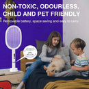 Electric Fly Swatter Rechargeable Bug Zapper Racket, Handheld and Auto Zap Mode