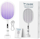 Electric Fly Swatter Rechargeable Bug Zapper Racket, Handheld and Auto Zap Mode