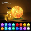 3D LED Planetary Lamp – 16 Colors, Dimmable Night Light