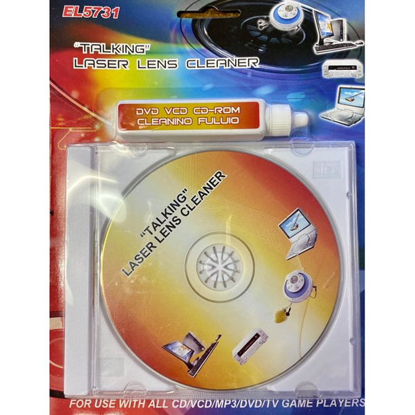 Talking Wet/Dry CD/DVD Laser Lens Cleaner