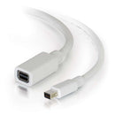 10ft Mini DisplayPort Extension Cable M/F - White