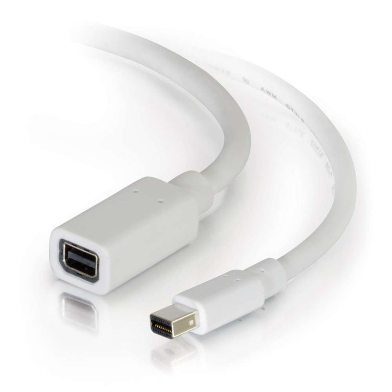 10ft Mini DisplayPort Extension Cable M/F - White