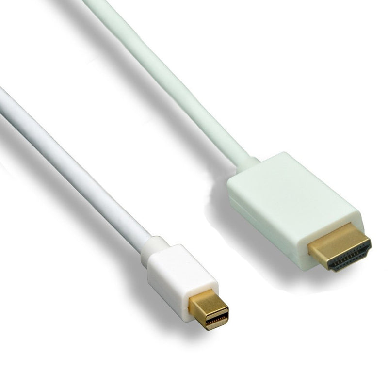 Mini Display Port to 4K-2K HDMI 6FT Adapter Male to Male Cable 18Gbps UHD for Laptop, PC, Gaming Monitor