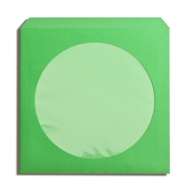 100 Pack Light Green Color CD DVD Paper Sleeve Envelopes